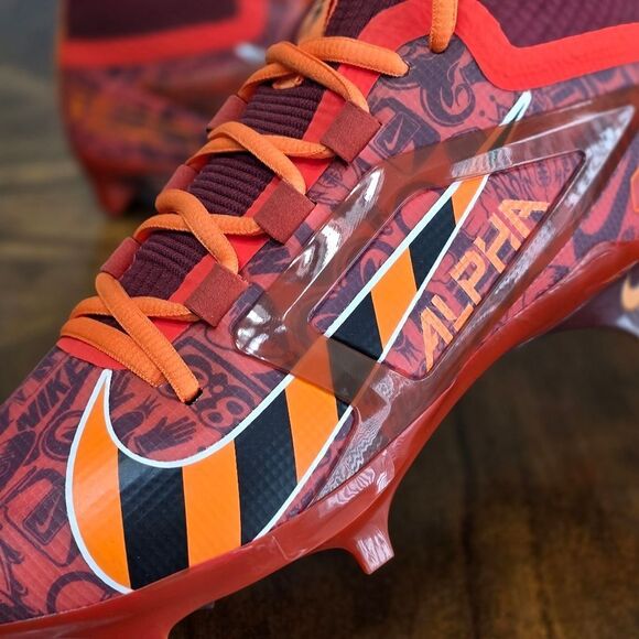 Nike Alpha Menace 4 Elite NRG Red Football Cleats FQ4046 600 Men's 7.5 New RARE - Picture 11 of 14